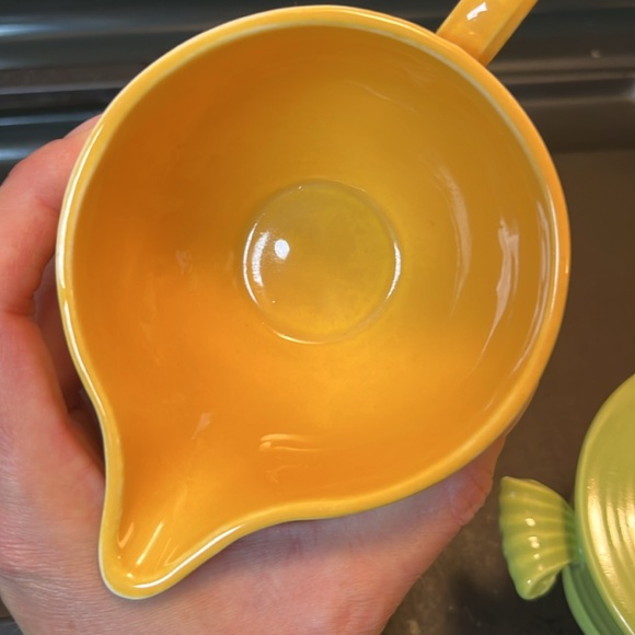 Excellent condition vintage Fiesta 3 piece sugar and cream dish - Picture 4 of 16